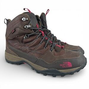 The North Face Winter Snow Boots Womens 10.5 Brown Waterproof Heatseeker 200g
